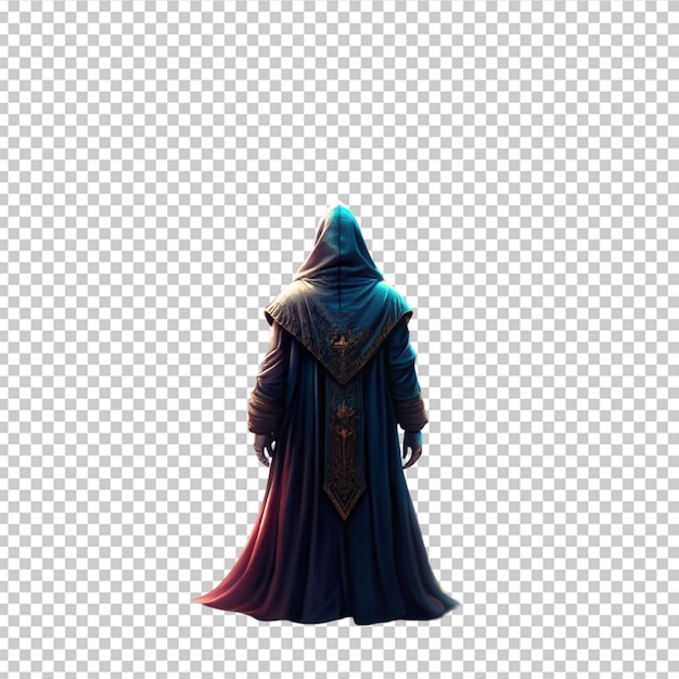 PSD character in dark robe