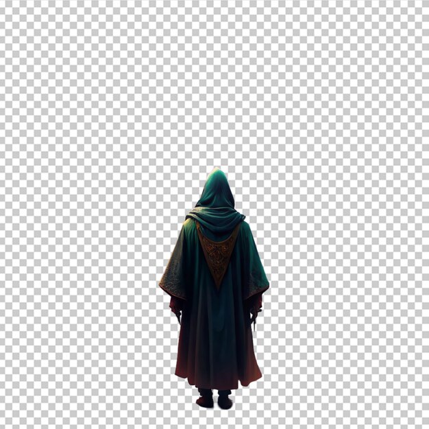 PSD character in dark robe