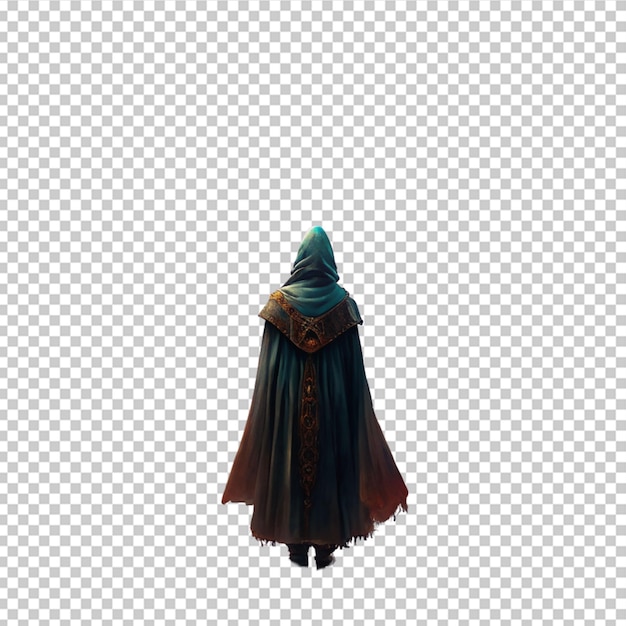 Character in dark robe