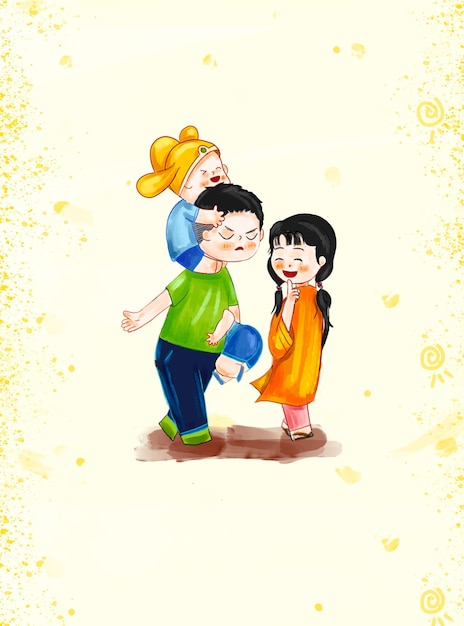 character for lunar new year drawing asean new year
