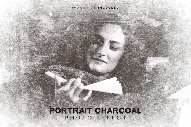 PSD charcoal sketch photoshop effect