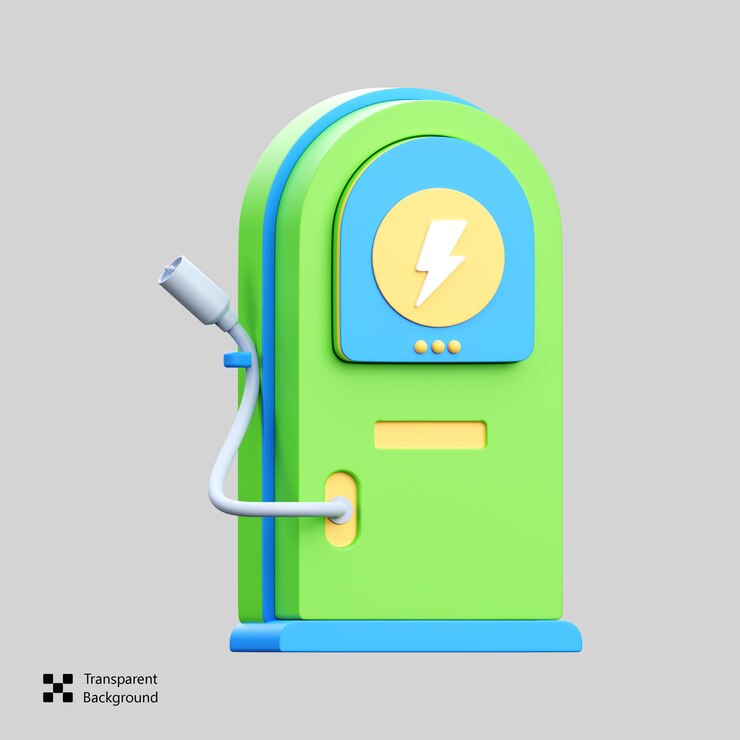 PSD charging station 3d icon