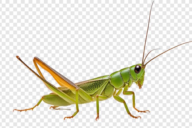 PSD charismatische grasshopper png geïsoleerd op transparante achtergrond