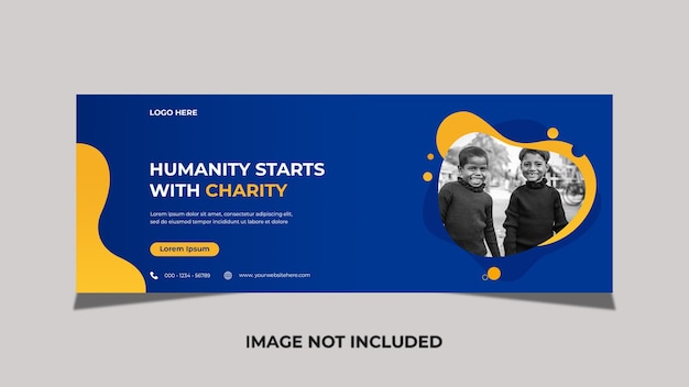 PSD charity activity social media post template premium psd