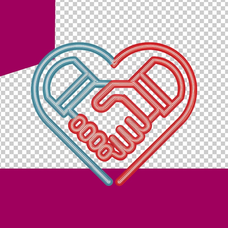 PSD charity day png illustration