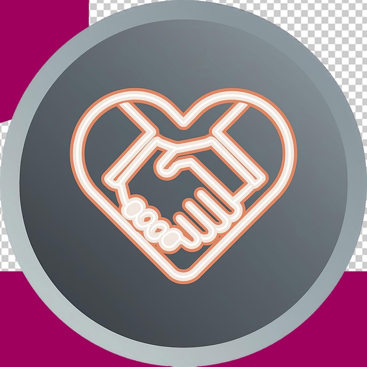 PSD charity day png illustration