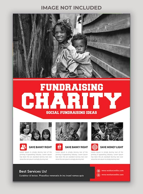 PSD charity fundraisers flyer