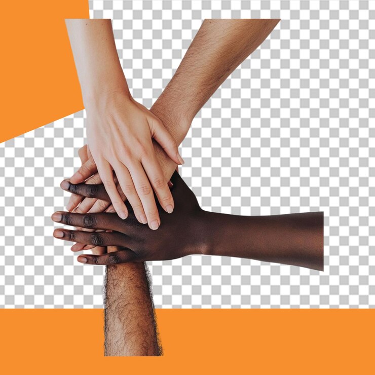 PSD charity png illustration