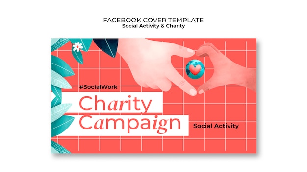 PSD charity template design