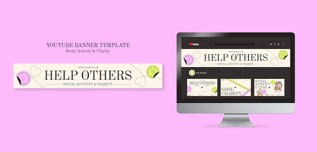 PSD charity template design