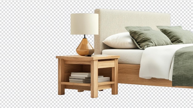 Charmante kleine houten bijzettafel Perfect voor slaapkamerdecoratie en functionele opslagoplossingen