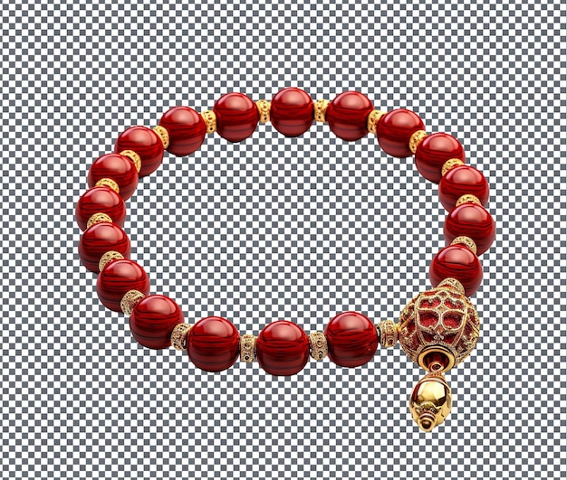 PSD charming ramadan prayer beads bracelet isolated on transparent background