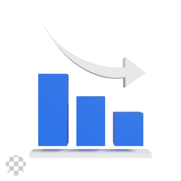 Chart 3D Icon