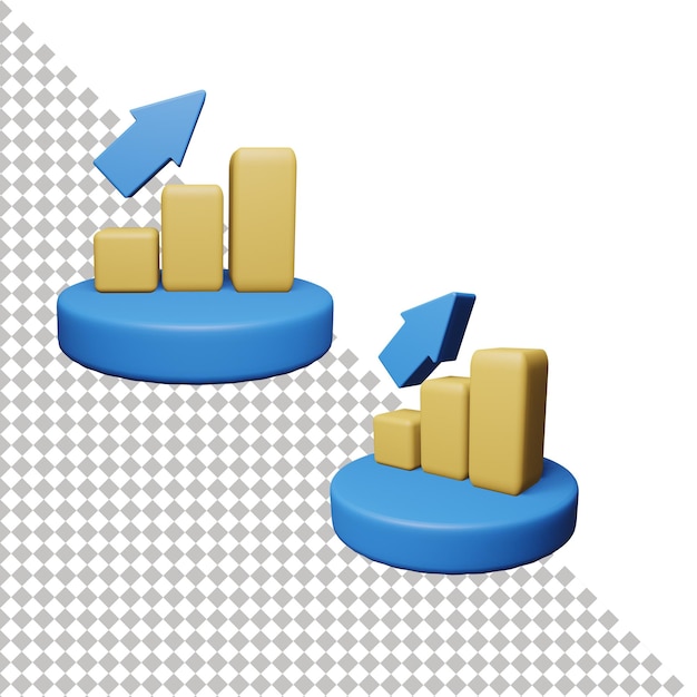 Grafico o icona big data 3d