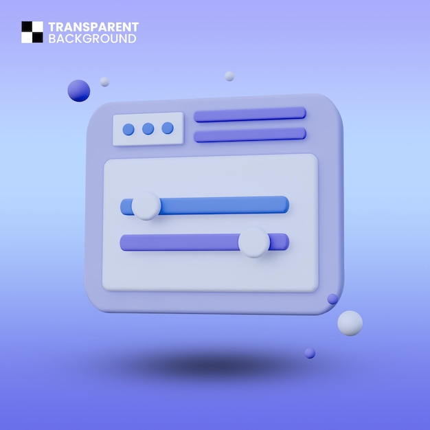 Chart Board 3D Icon Isolated