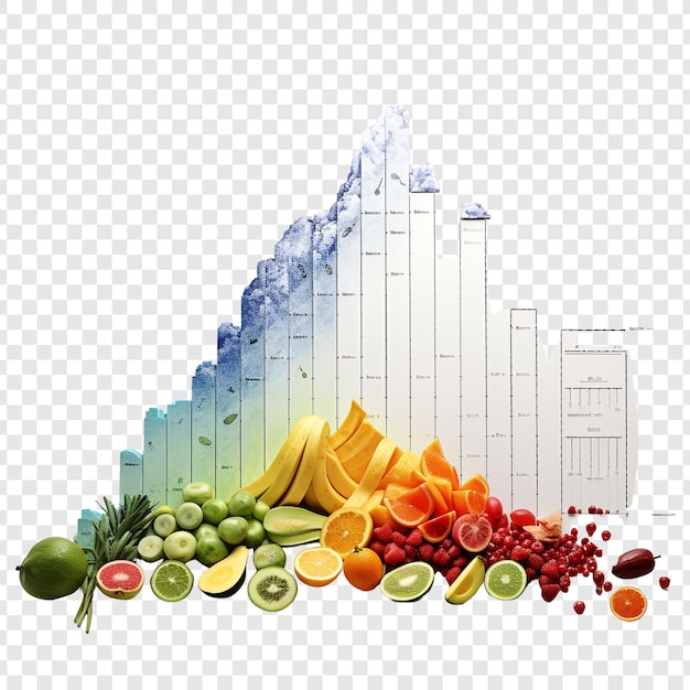 Chart isolated on transparent background