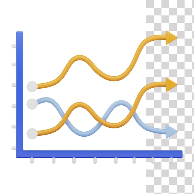 PSD a chart with a spiral and the word data on it.