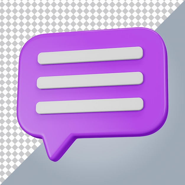 PSD chat 3d icon