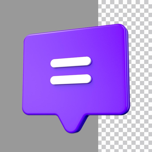 PSD chat 3d icon