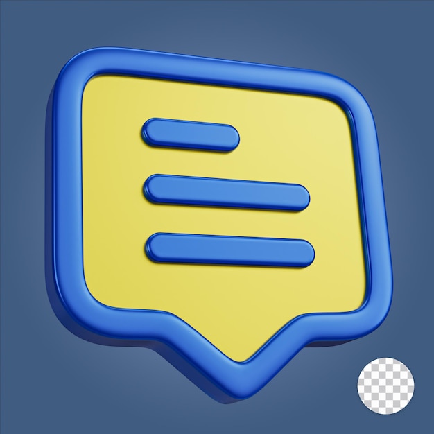 Chat 3d icon