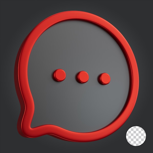 PSD chat 3d icon