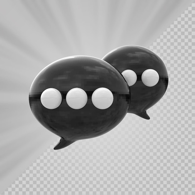 PSD chat 3d render