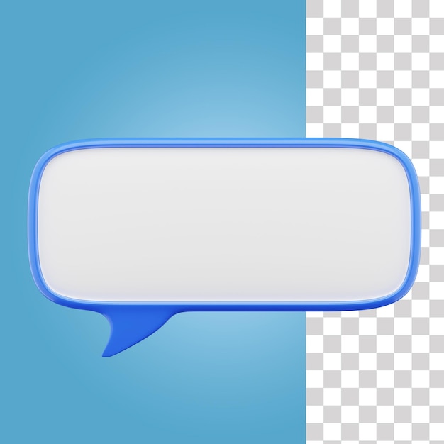 PSD chat bubble 3d icon