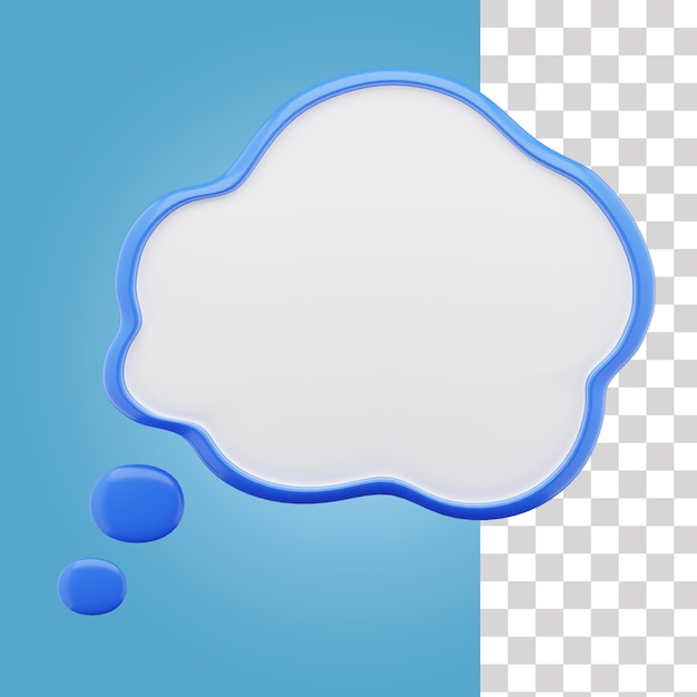 Chat bubble 3d icon