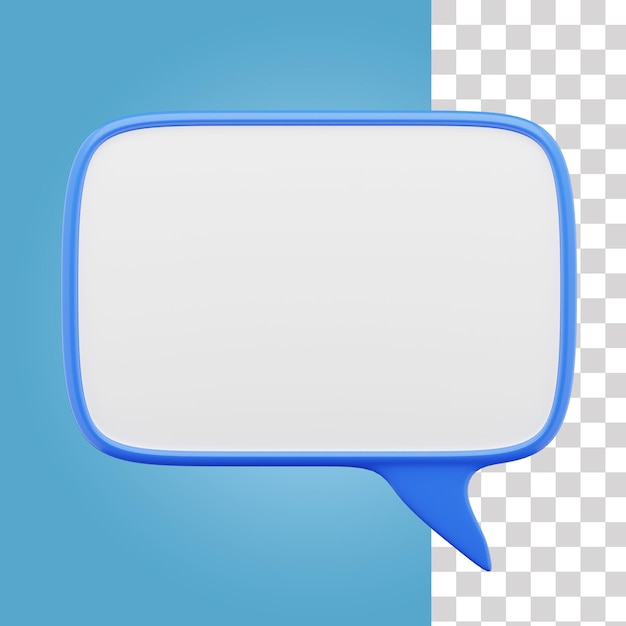 Chat bubble 3d icon