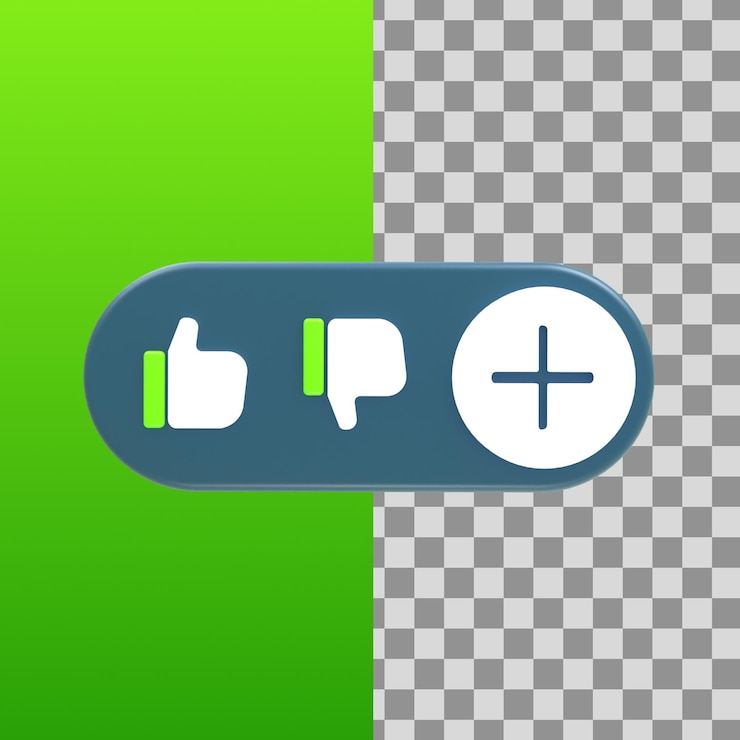 PSD chat reaction icon 3d illustration