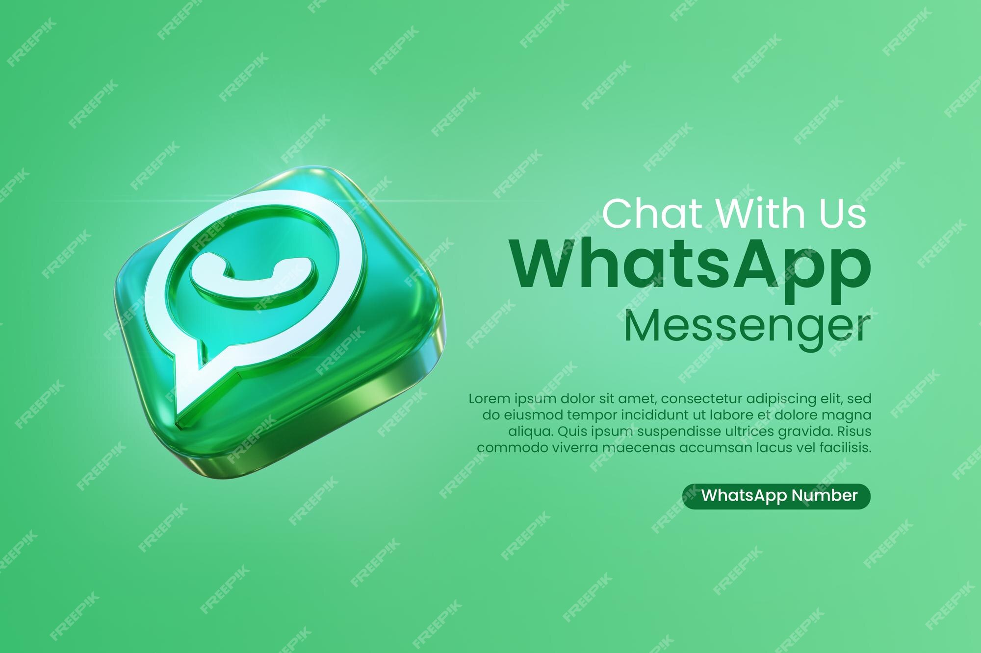 Premium PSD  Chat with us on whatsapp messeger for social media post  promotion