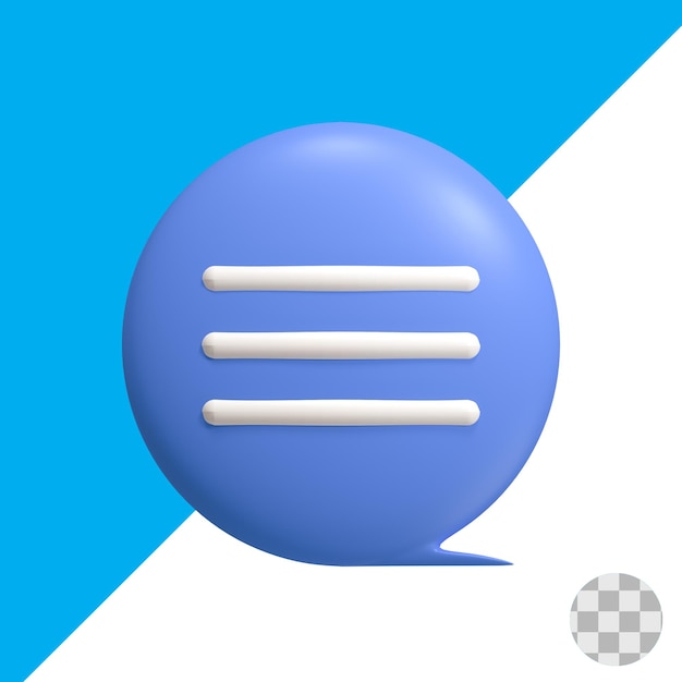 chatbericht 3D-pictogram