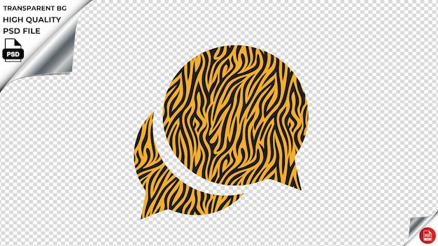 PSD chatbubbles zebra pattern psd transparent