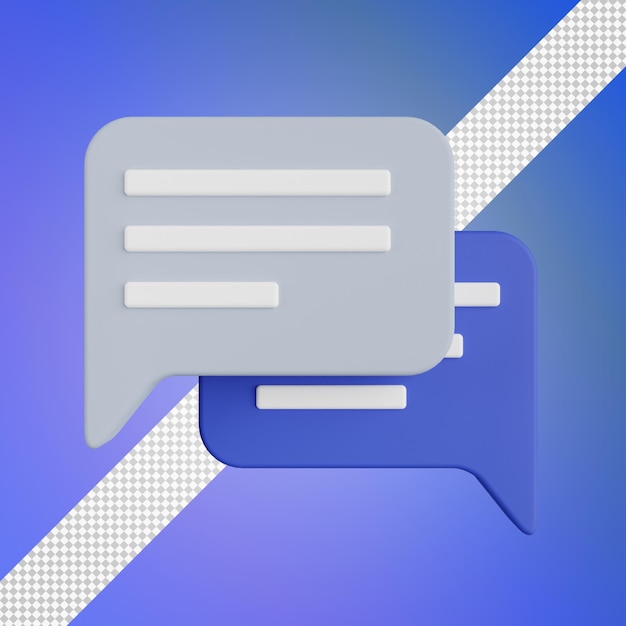 chatten 3d illustratie