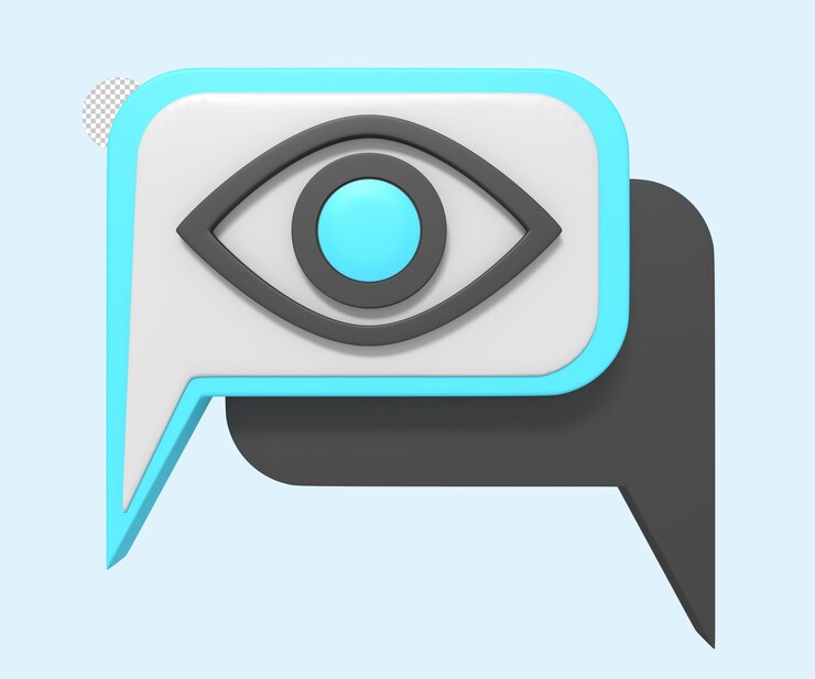 PSD chatting bubble eye user find