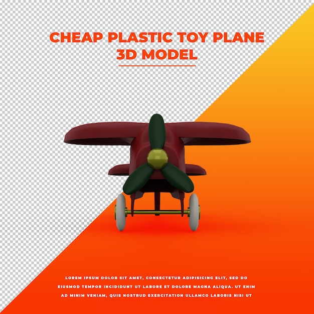 Cheap plastic toy plane