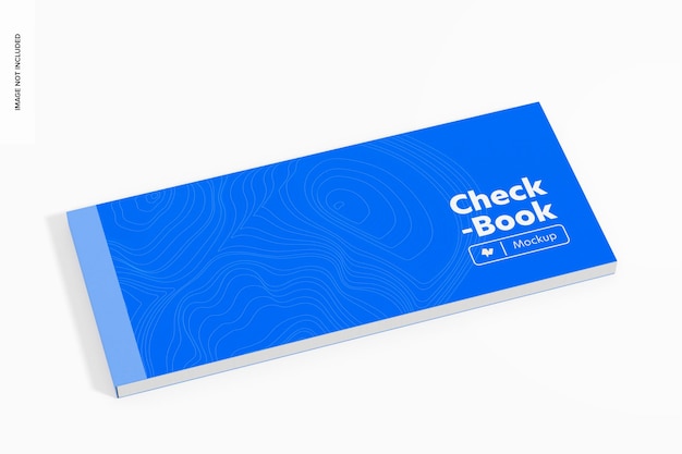 Check Book Mockup, Top View