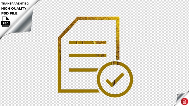 PSD checklist 2 golden color melted paint psd transparent