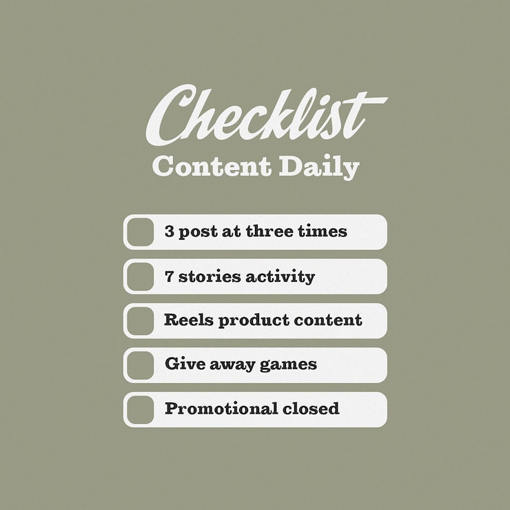 PSD checklist daily instagram post template psd design social media layout post