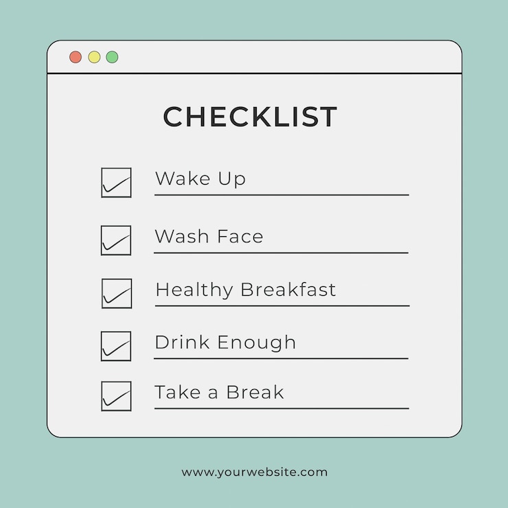 PSD checklist instagram post square template psd design social media post checklist