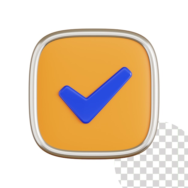 Checkmark 3d icon