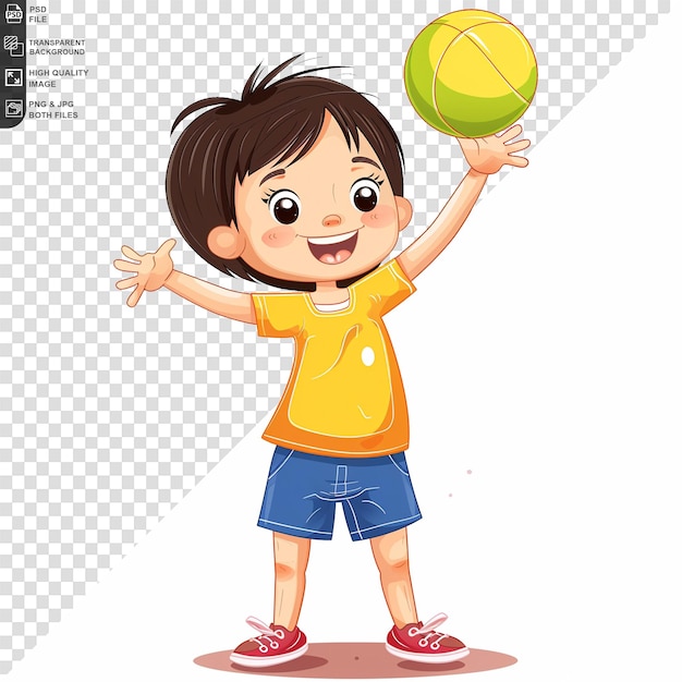 PSD cheerful cute happy smiling child isolated on transparent background psd