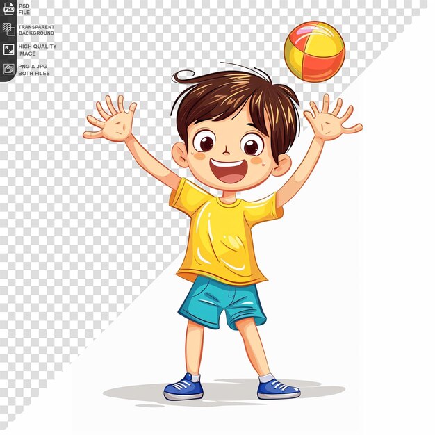 PSD cheerful cute happy smiling child isolated on transparent background psd