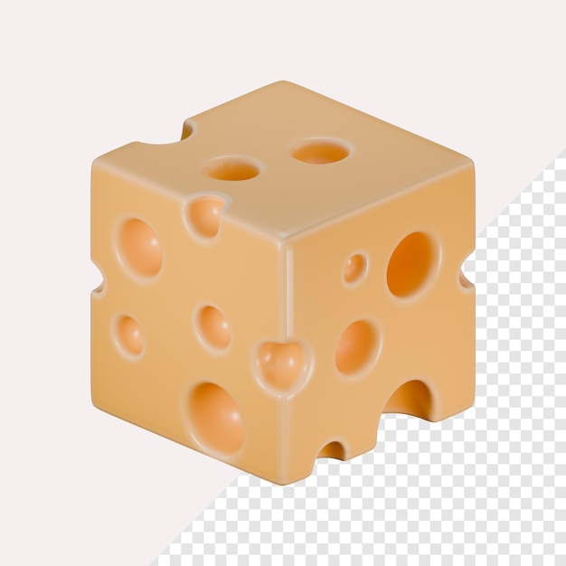 チーズ 3D アイコン
