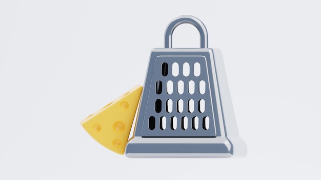 Cheese Grater 3D Icon