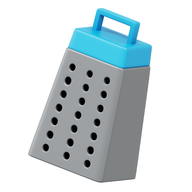 PSD cheese grater 3d illustration