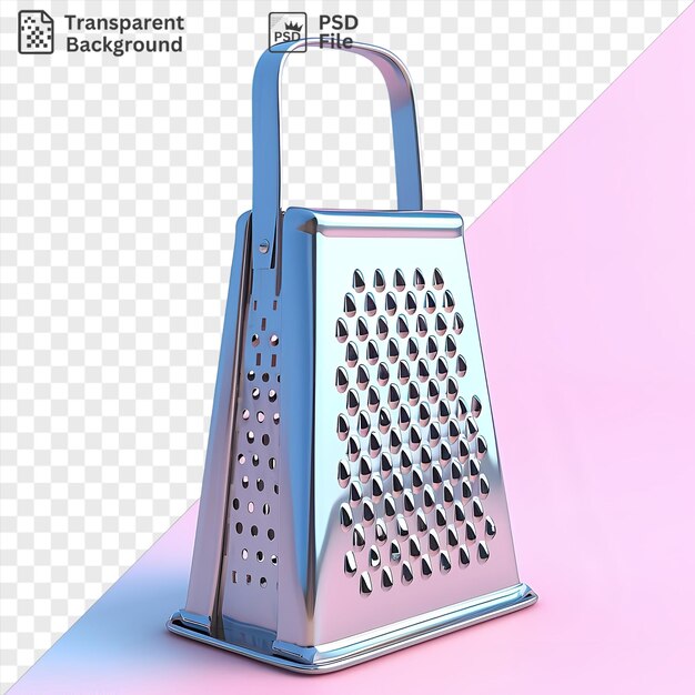 Cheese grater on a pink background