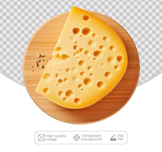 Formaggio isolato su uno sfondo trasparente png