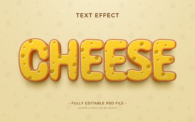 PSD cheese text effect design