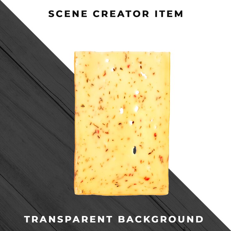 PSD cheese on transparent background